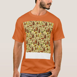Gewürze Nahtloses Muster Würzen Kräuter Glas Indie T-Shirt