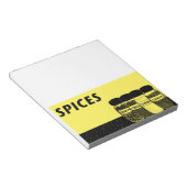 Gewürze Notizblock (angewinkelt)