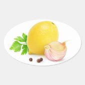 Gewürze Ovaler Aufkleber (Vorderseite)