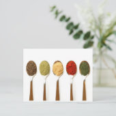 Gewürze Postkarte (Stehend Vorderseite)