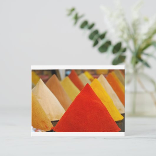 Gewürze Postkarte (Stehend Vorderseite)