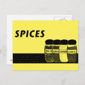 Gewürze Postkarte (Vorne/Hinten)