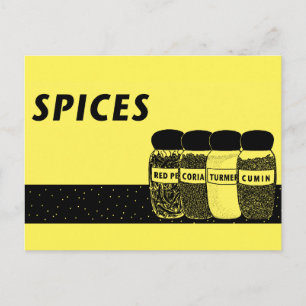 Gewürze Postkarte