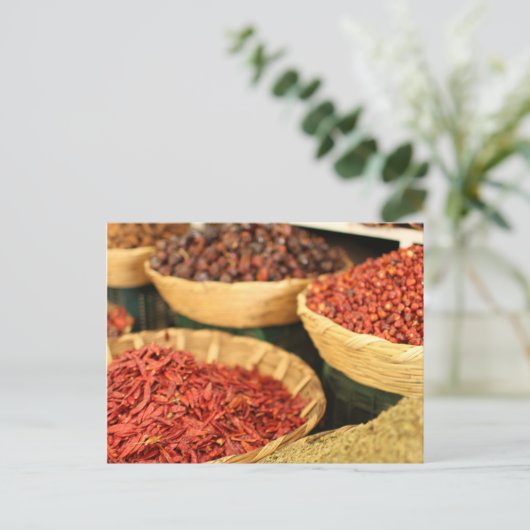 Gewürze Postkarte (Stehend Vorderseite)