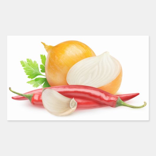 Gewürze Rechteckiger Aufkleber (Vorderseite)