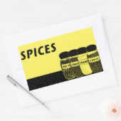 Gewürze Rechteckiger Aufkleber (Umschlag)