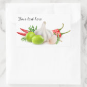 Gewürze Rechteckiger Aufkleber (Tasche)