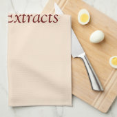 Gewürze und Jahreszeiten und Auszüge Nr. Geschirrtuch (Viertel Falte)