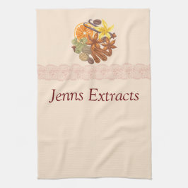 Gewürze und Jahreszeiten und Auszüge Nr. Geschirrtuch