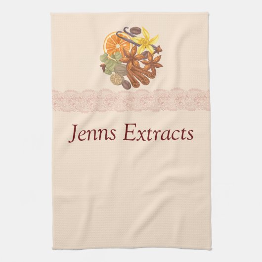 Gewürze und Jahreszeiten und Auszüge Nr. Geschirrtuch (Vertikal)