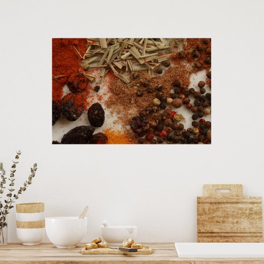 Gewürze und Konditionen Poster (Küche)