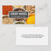 Gewürze und Kräuter in Behältern Visitenkarte (Vorne/Hinten)