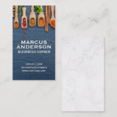 Gewürze und Kräuter | Kochzutaten Visitenkarte (Vorne/Hinten)