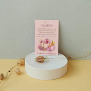 Gewürze und Nizza Pink Pumpkin Erntedank Dinner Einladung