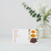 Gewürze Visitenkarte (Stehend Vorderseite)