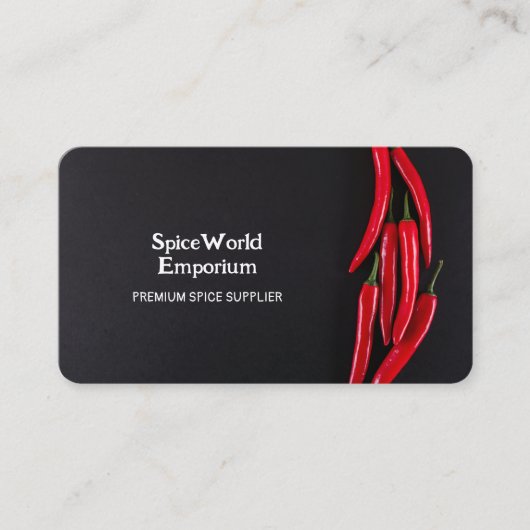 Gewürze Visitenkarte (Vorderseite)