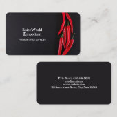 Gewürze Visitenkarte (Vorne/Hinten)