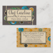 Gewürze von Speisekräutern Koch Catering kulinaris Visitenkarte (Vorne/Hinten)