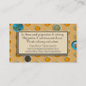 Gewürze von Speisekräutern Koch Catering kulinaris Visitenkarte (Rückseite)