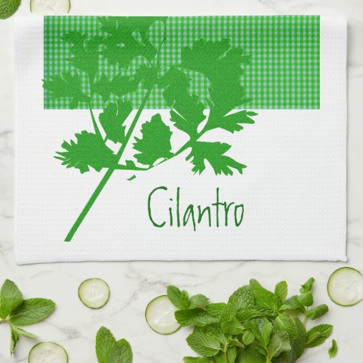 Gewürzecilantro-Küchen-Entwürfe Handtuch (Gefaltet)