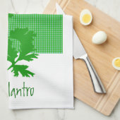 Gewürzecilantro-Küchen-Entwürfe Handtuch (Viertel Falte)