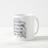 Gewurzelt und in IHM - Bibel-Zitat auf Baum Kaffeetasse (VorderseiteRechts)