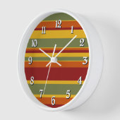 Gewürzfarbene Streifen Uhr (Winkel)