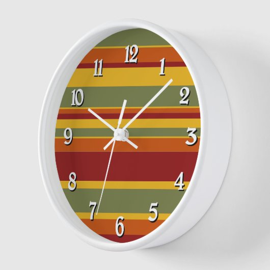 Gewürzfarbene Streifen Uhr (Winkel)