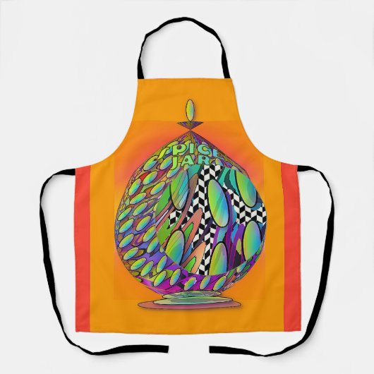 Gewürzglas Chef Küchen Geschenk Schürze (Vorderseite)