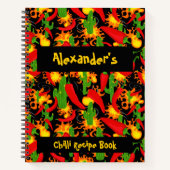 Gewürziger Chili Rezept Notizblock (Vorderseite)