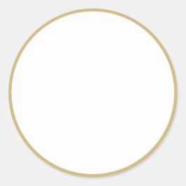 Gewürzjar Imitate Goldrahmen weiß Runder Aufkleber