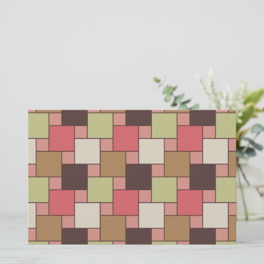 Gewürzkabinett Geometrisch Briefpapier (Stehend Vorderseite)