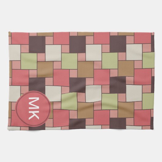 Gewürzkabinett Geometrisch Geschirrtuch (Horizontal)