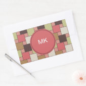 Gewürzkabinett Geometrisch Rechteckiger Aufkleber (Umschlag)