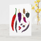 Gewürzkarte für Hot Paprikaschoten Karte (Gelbe Blume)