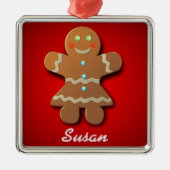 Gewürzkeks Silbernes Ornament (Vorne)