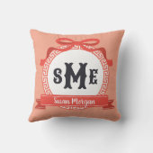 Gewürzkornpfirsichpfirsichrogramm Kissen (Rückseite)