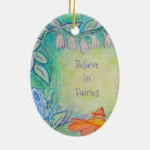 Gewürzkräuter im Garten Gedeckter Oval Keramikornament (Hinten)