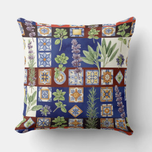 Gewürzkräuter Italiens von Natasha Us Kissen