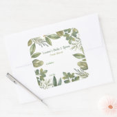 Gewürzkräuter und Gewürzmarken Quadratischer Aufkleber (Umschlag)