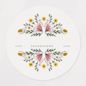 Gewürzkräuterpastel Blank anpassen Etiketten (Design 2)