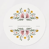 Gewürzkräuterpastel Blank anpassen Etiketten (Design 1)