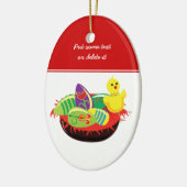 Gewürzküken und Eiern Keramikornament (Links)
