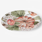 Gewürzkürbis eine kleine Kürbisdusche Pappteller (Schrägansicht)