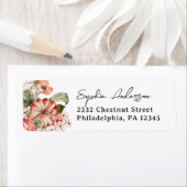 Gewürzkürbis Herbst Rücksendeadressen-Aufkleber (Insitu)