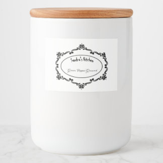 Gewürzlabel für Glas Vintage Lebensmitteletikett