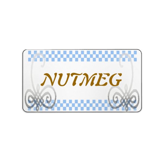 Gewürzmarke blau adressaufkleber (Vorne)