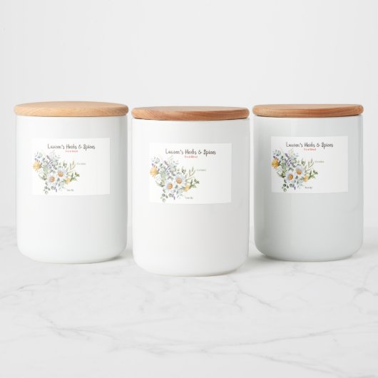 Gewürzmarken Lebensmitteletikett (Flaschen)