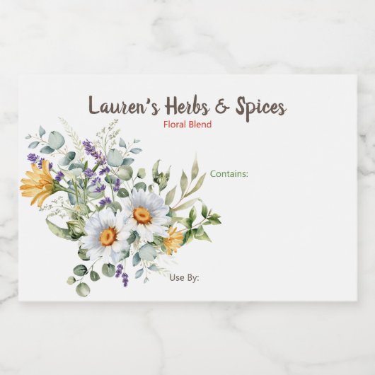 Gewürzmarken Lebensmitteletikett (Einzelnes Label)