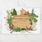 Gewürzmarken Lebensmitteletikett (Einzelnes Label)